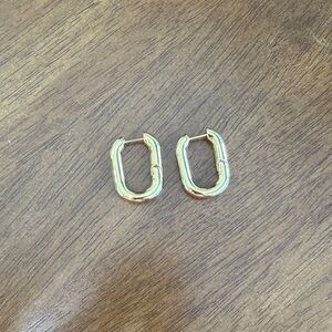 14k Gold Filled Rectangle Earrings